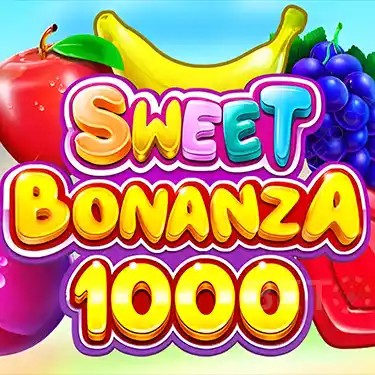 Official Slots logo: Sweet Bonanza 1000 by Pragmatic Play at CrownJewelz