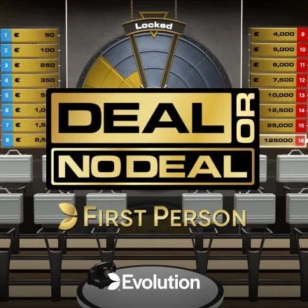 Table Games logo of First Person Deal or No Deal from Evolution at CrownJewelz