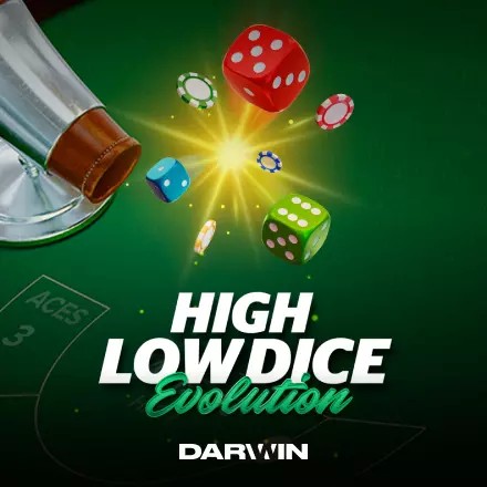 High Low Dice Evolution logo by Darwin Gaming CrownJewelz