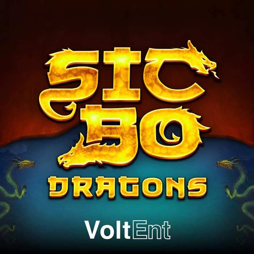 Sic Bo Dragons online game logo by VoltEnt on crownjewelzcasino.win