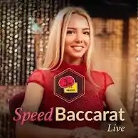 Live Dealer logo of Speed Baccarat A from Evolution at CrownJewelz